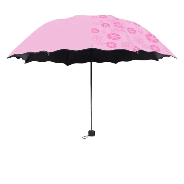 Foldable Color Changing Flower Sun Umbrella with Protection 5