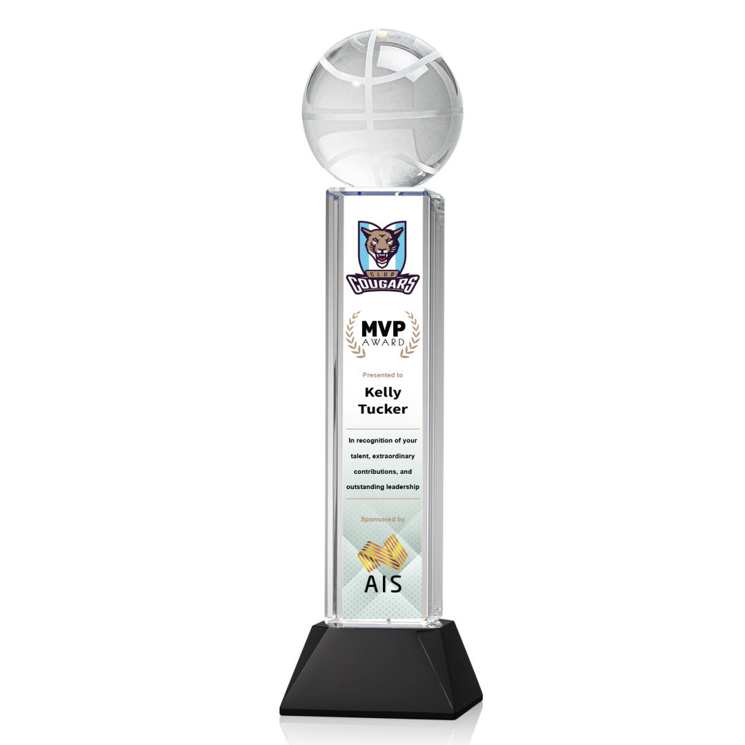 Basketball VividPrint™ Award on Stowe - Black 16