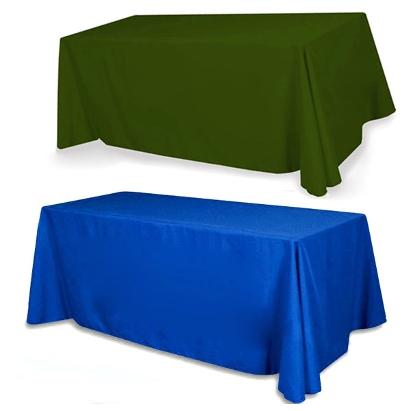 Standard 6' 3-Sided Economy 6 ft Table Cloth & Covers 4