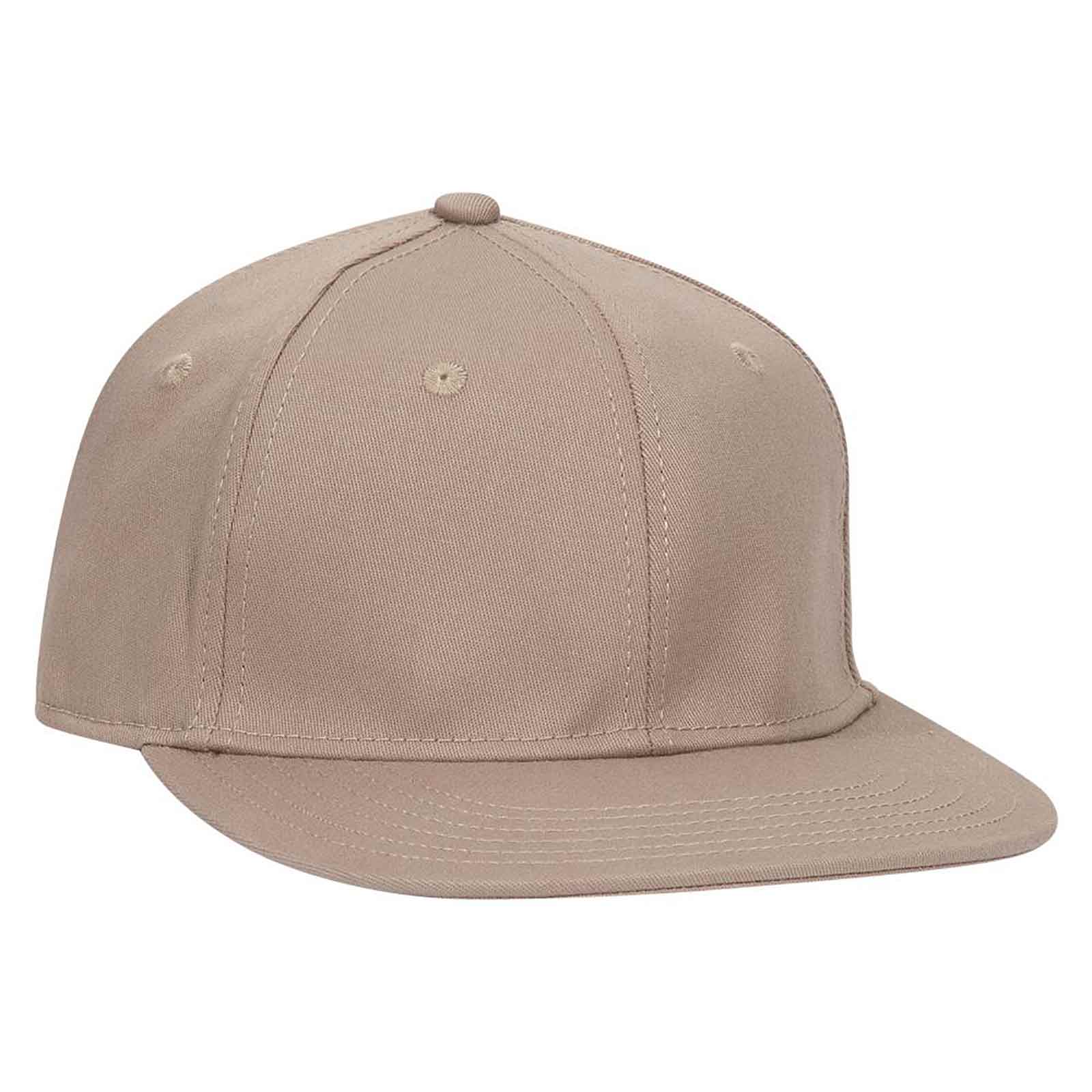 OTTO CAP® OTTO FLEX® Fitted 6 Panel Mid Profile Flat Visor Baseball Cap 2