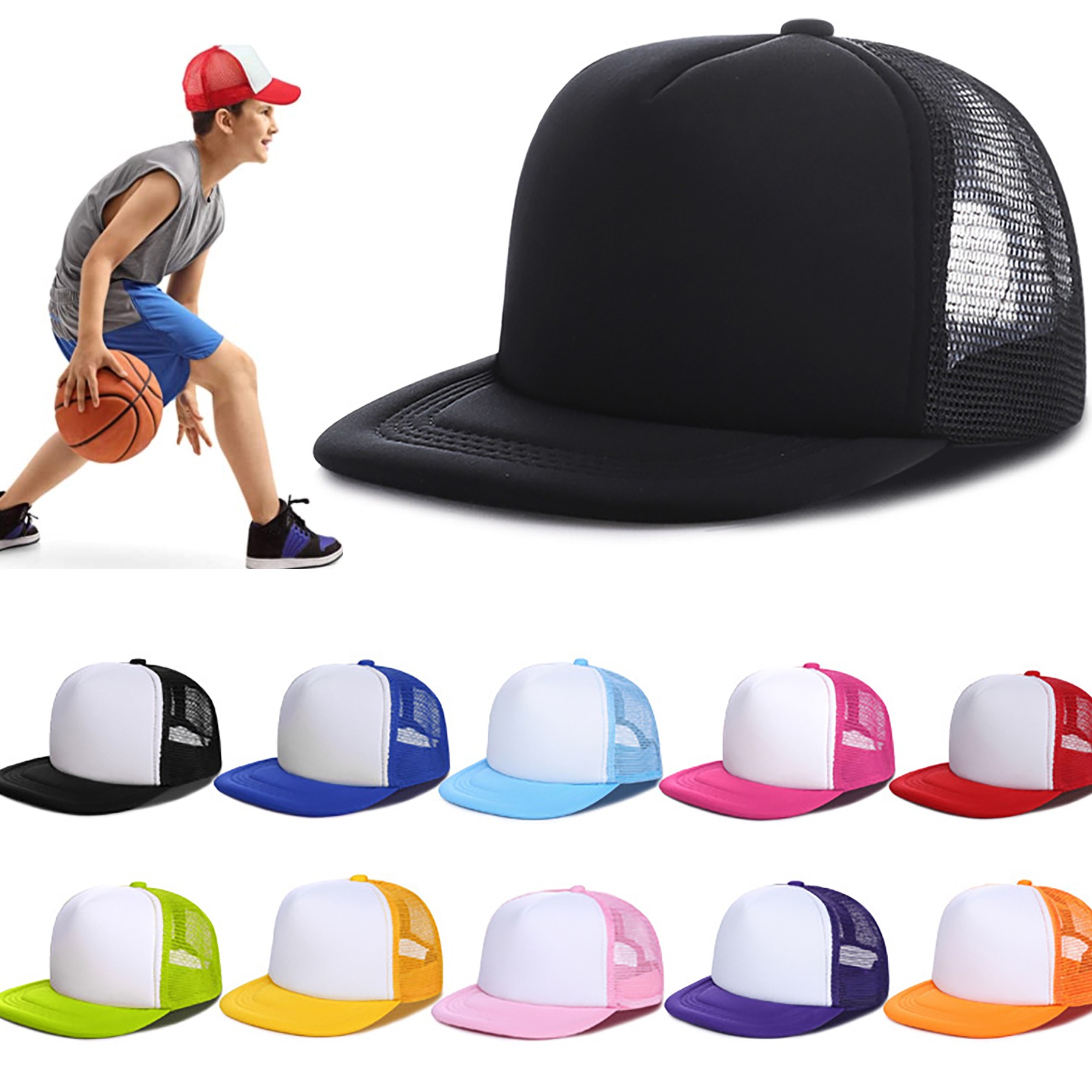 Kids Snapback Mesh Cap 2