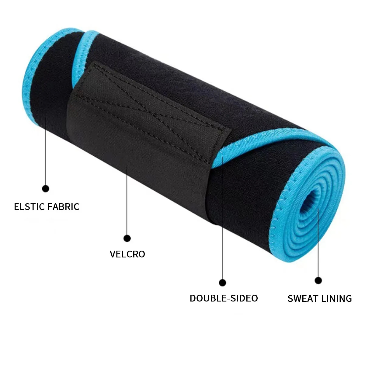 Neoprene Sweat Waist Trimmer Sauna Trainer Belt 4