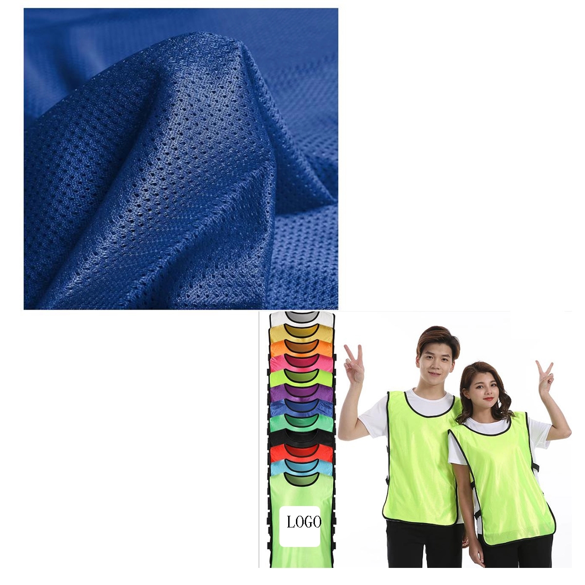 Athllete Pinnie with numbers - Scrimmage Vest 2
