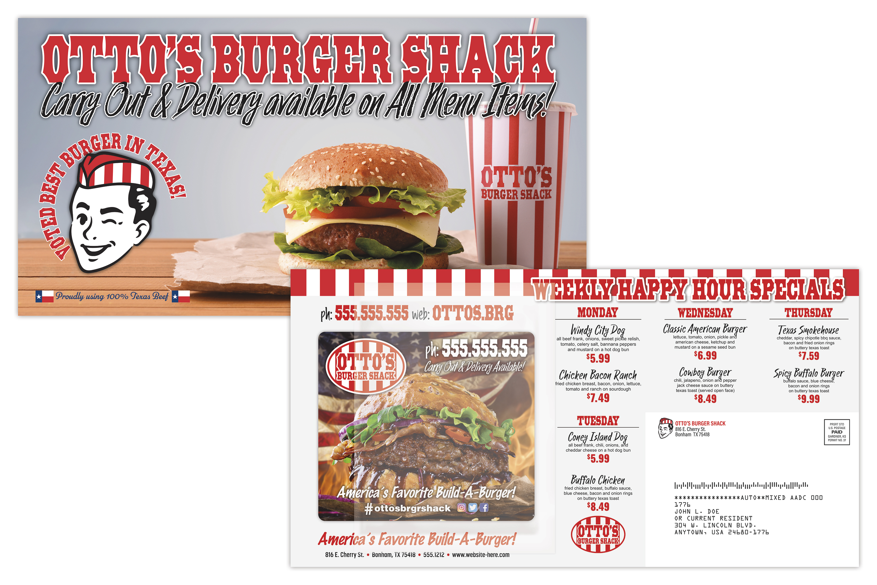 ClearPeel Postcard (10.5x5.5) - Laminated with 3.5x4 Magnet (25 mil.) - 14 pt. 3