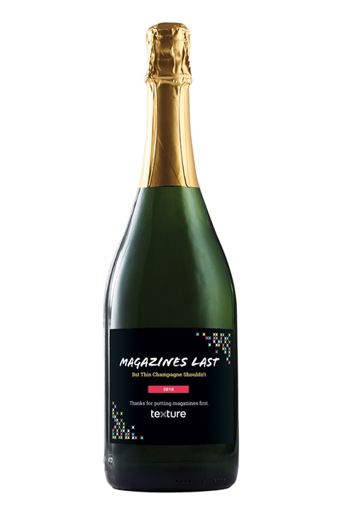 Labeled Non-Alcoholic Sparkling Grape Juice with Full-Color Custom Label 1