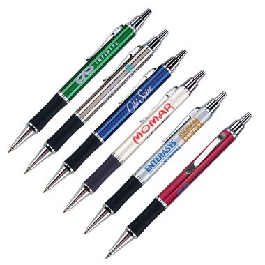 Aztec II Ball Point Pen with Chrome Trim - Laser Engrave 1
