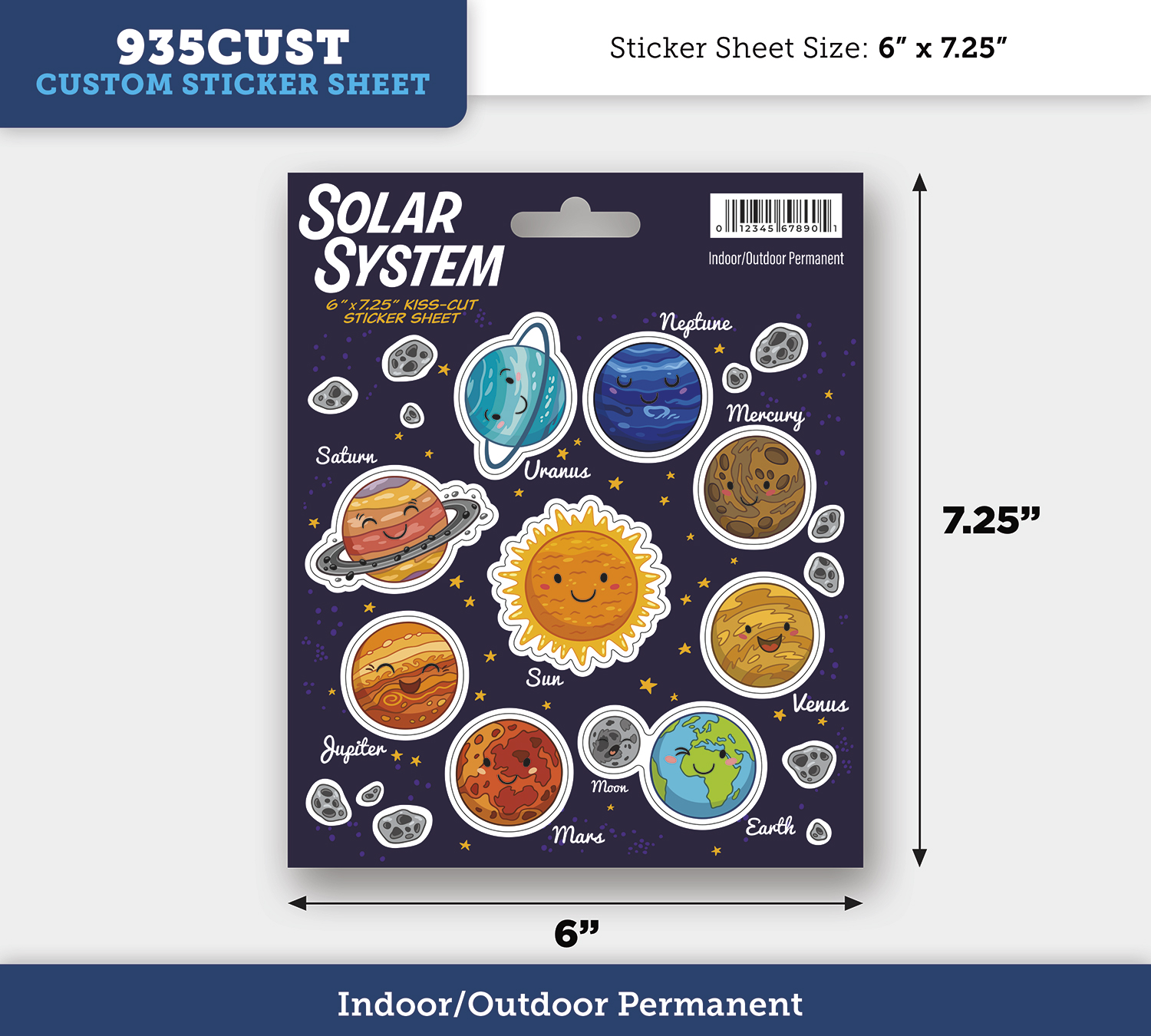 Permanent Writeable Matte Sticker - 35 to 44 Square Inches 3