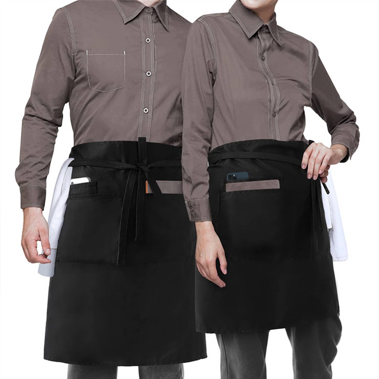 Stain-resistant Waterproof Custom Waiter Waist Apron 4