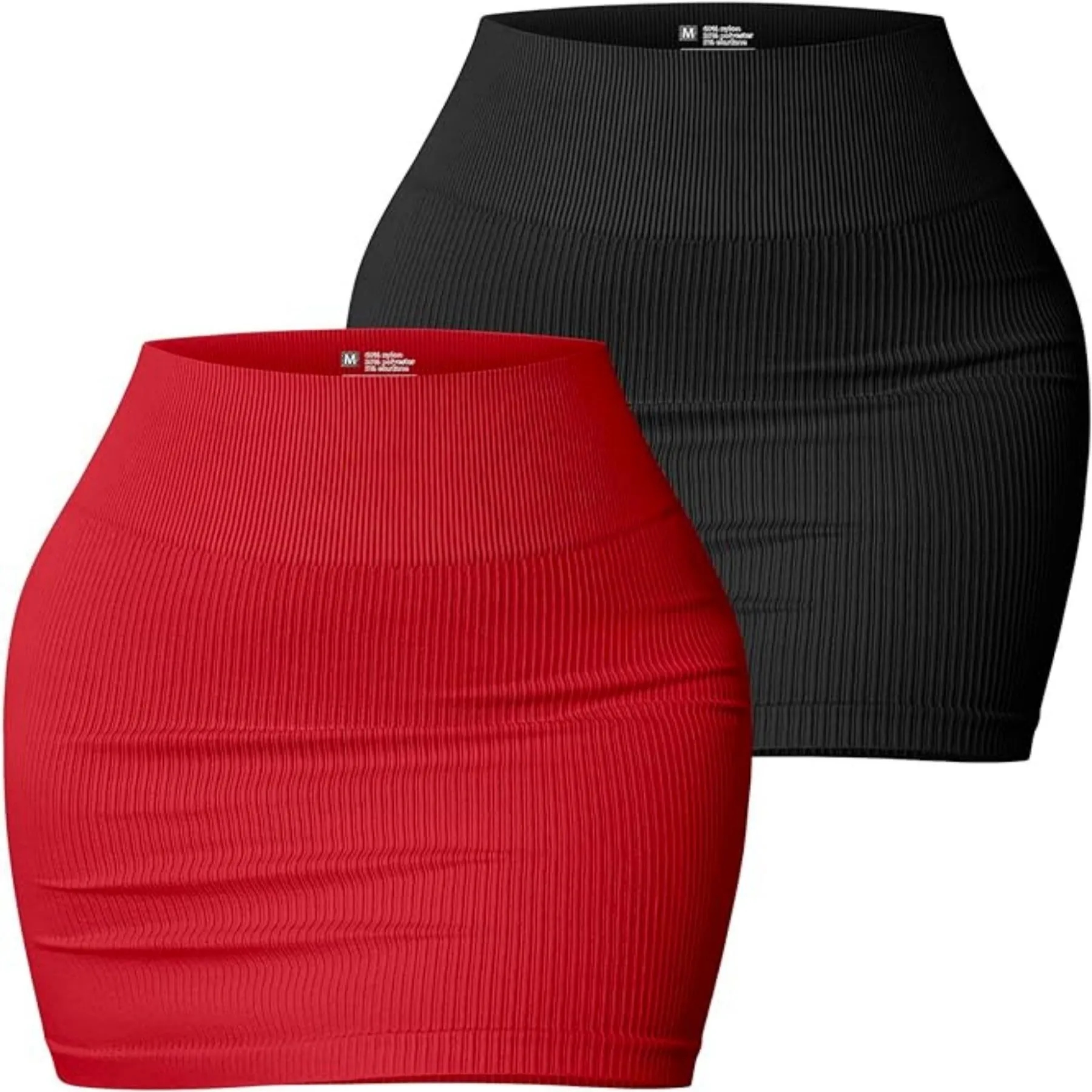 Women's Stretchy Ribbed Mini Skirt 9