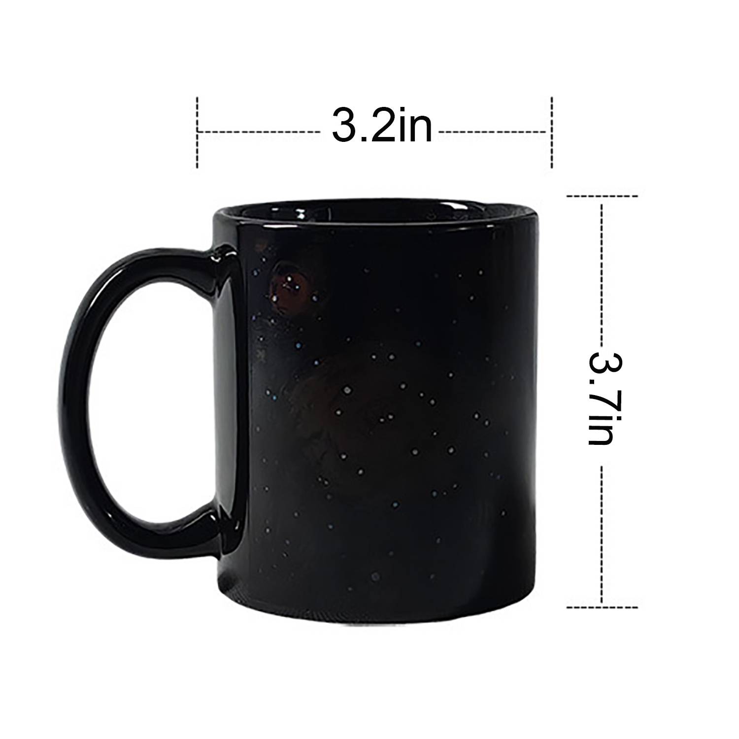 11oz Color-Changing Ceramic Mug - Starry Sky Heat Reveal 2