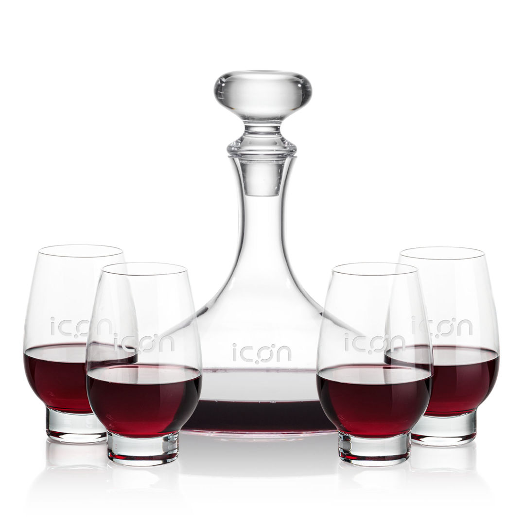 Stratford Decanter & Glenarden Stemless Wine 6