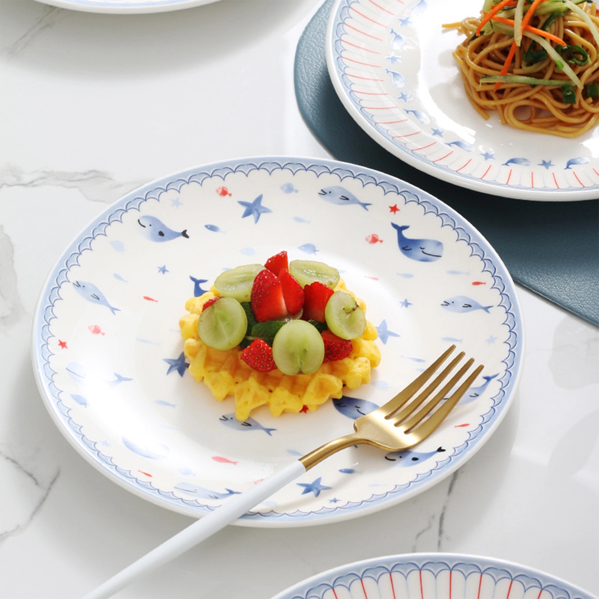 12" Ceramic Dinner Plate-Decal Printing 4