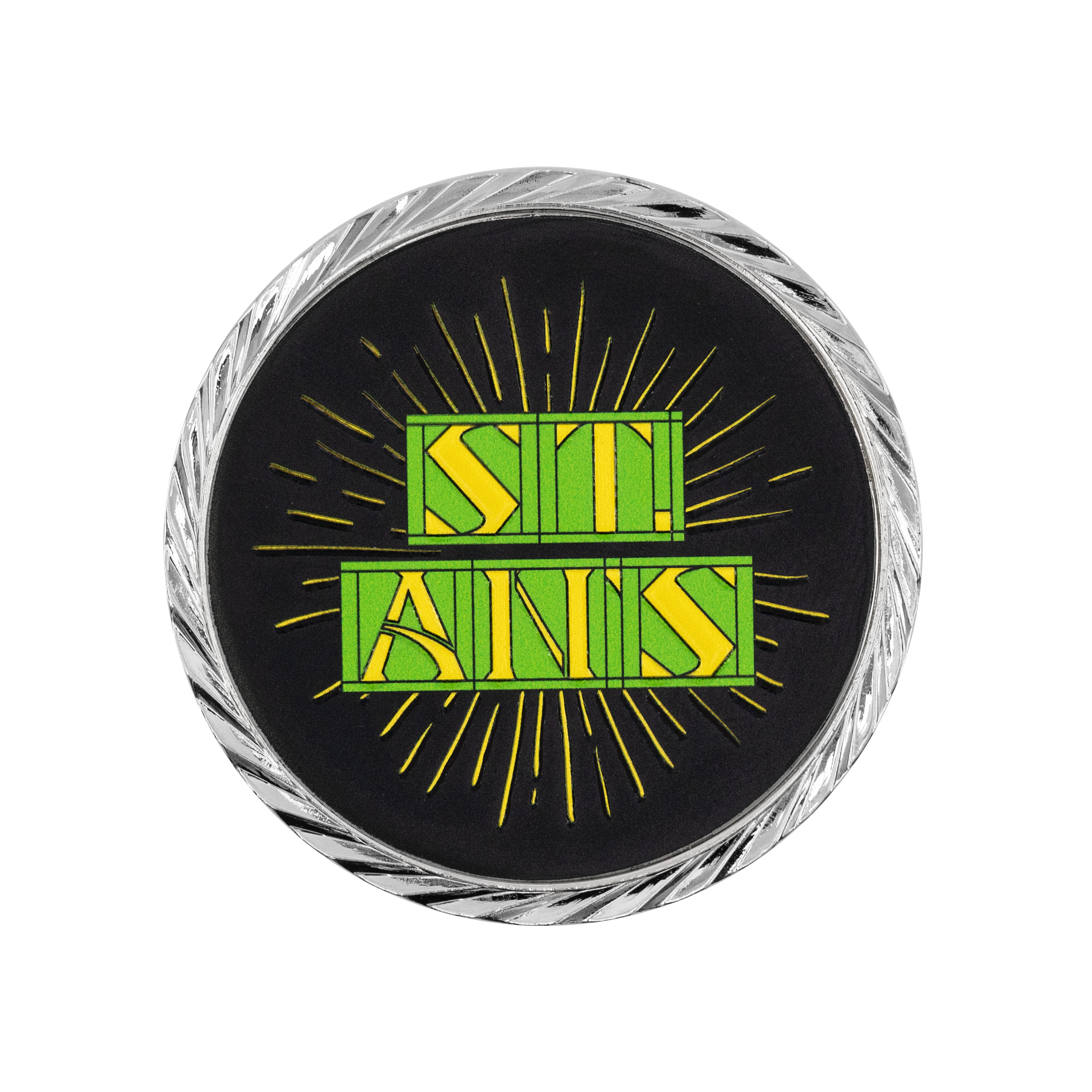 1.75" Speed Challenge Coin Oblique Edge w/ 3D Texture Print 12