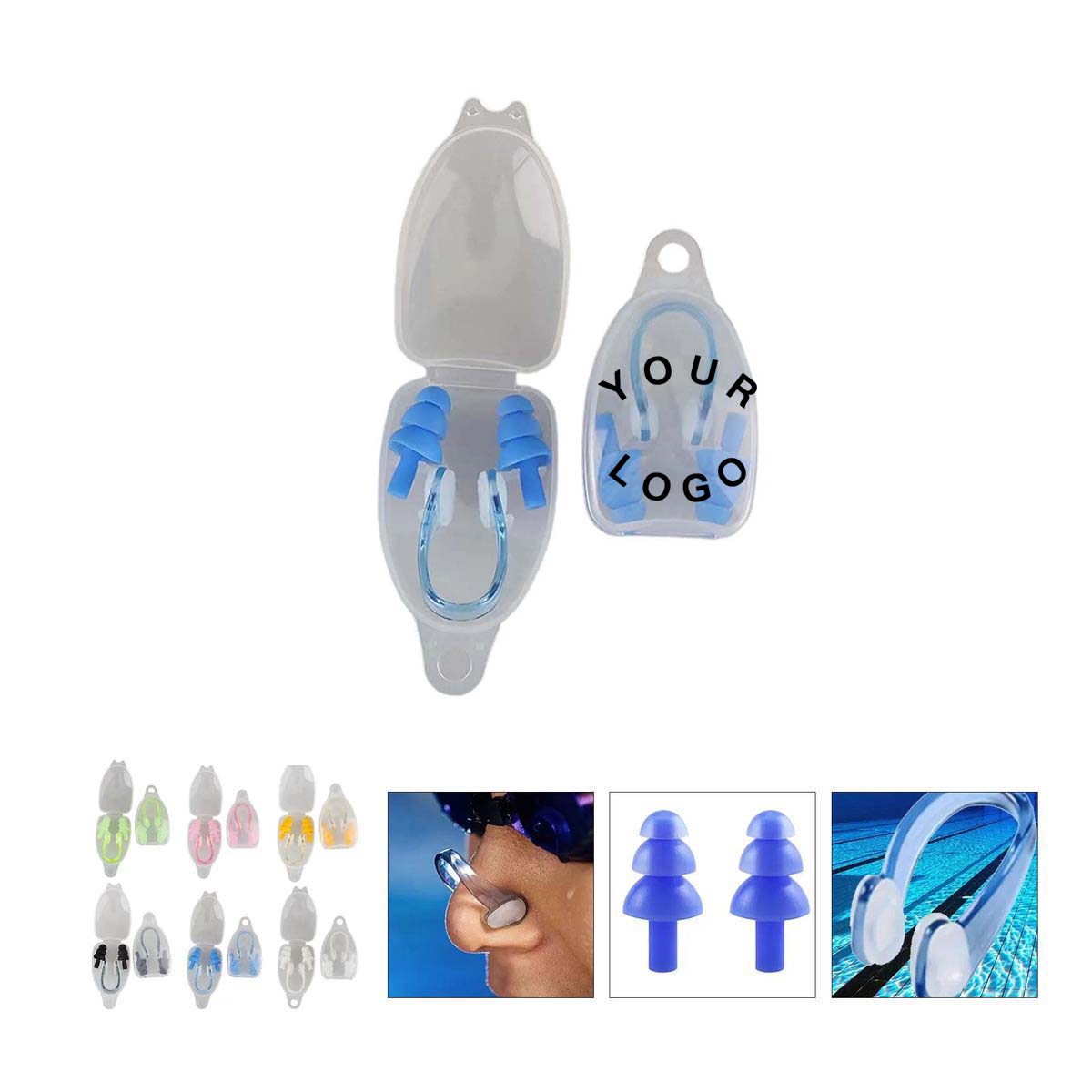 Durable Silicone Nose Clip and Ear Plugs 4