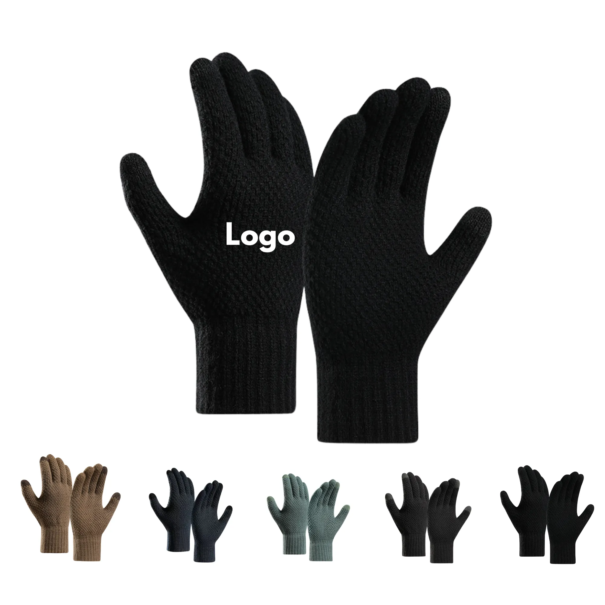 MOQ 50 Pairs Fleece Thickened Gloves 1