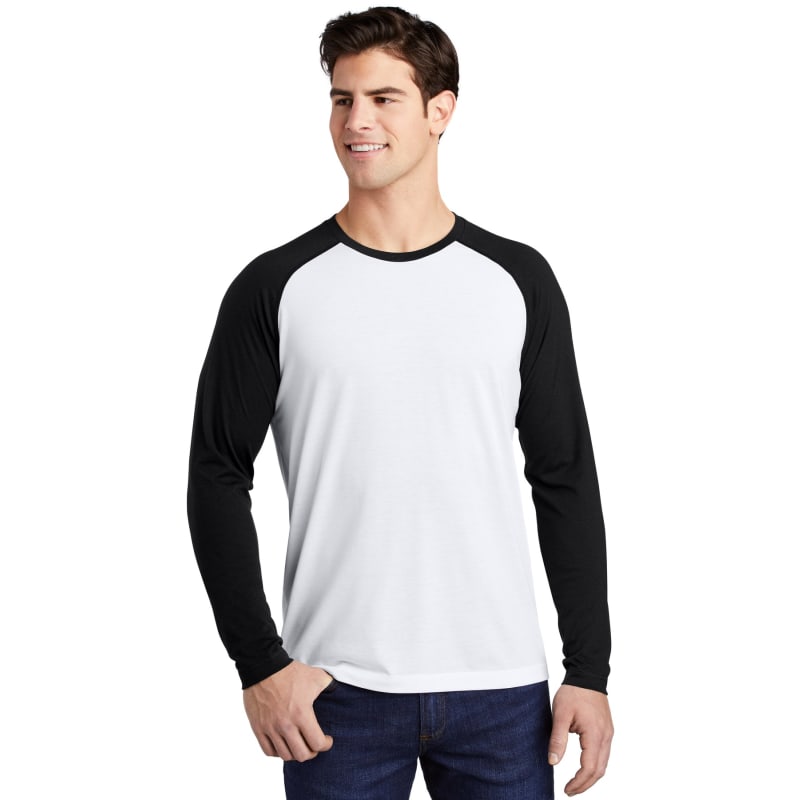 Sport-Tek PosiCharge Long Sleeve Tri-Blend Wicking Raglan Tee 42