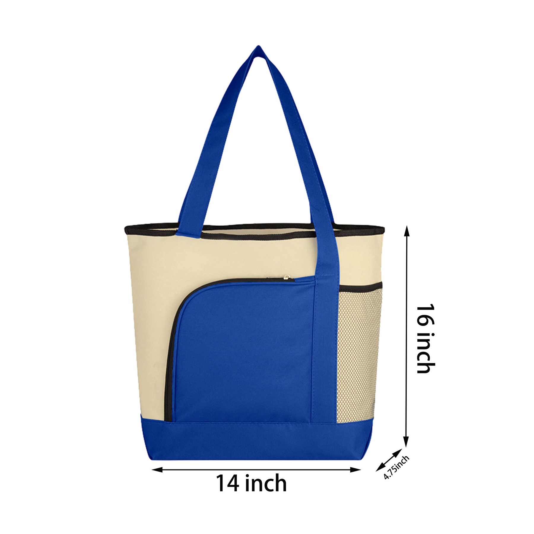 Zipper Polyester Tote Bag 2
