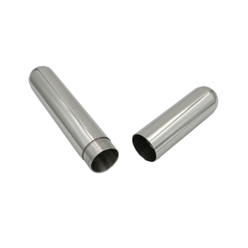 Single Tube Thickened Stainless Steel Cigar Holder Humidor 8