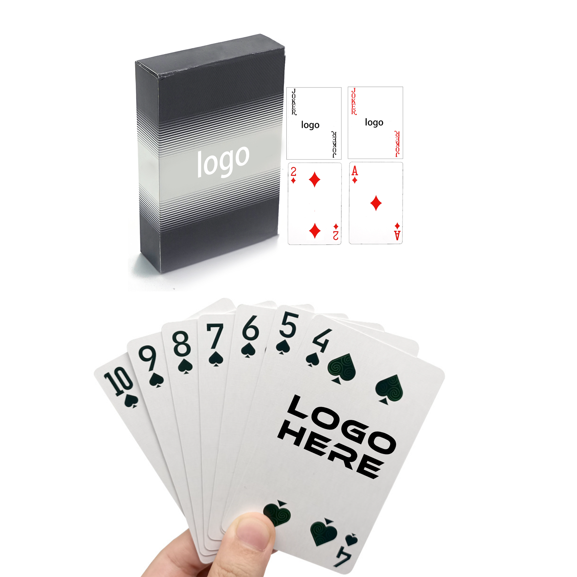 MOQ 50pcs Full Color Customized Playing Cards 1