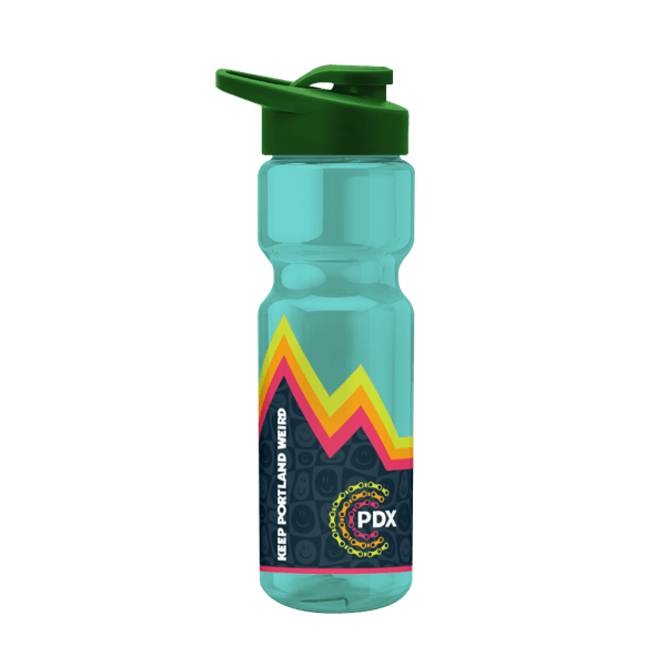 Blazer 28oz Transparent Bike Bottle w/Drink-thru Lid 2332