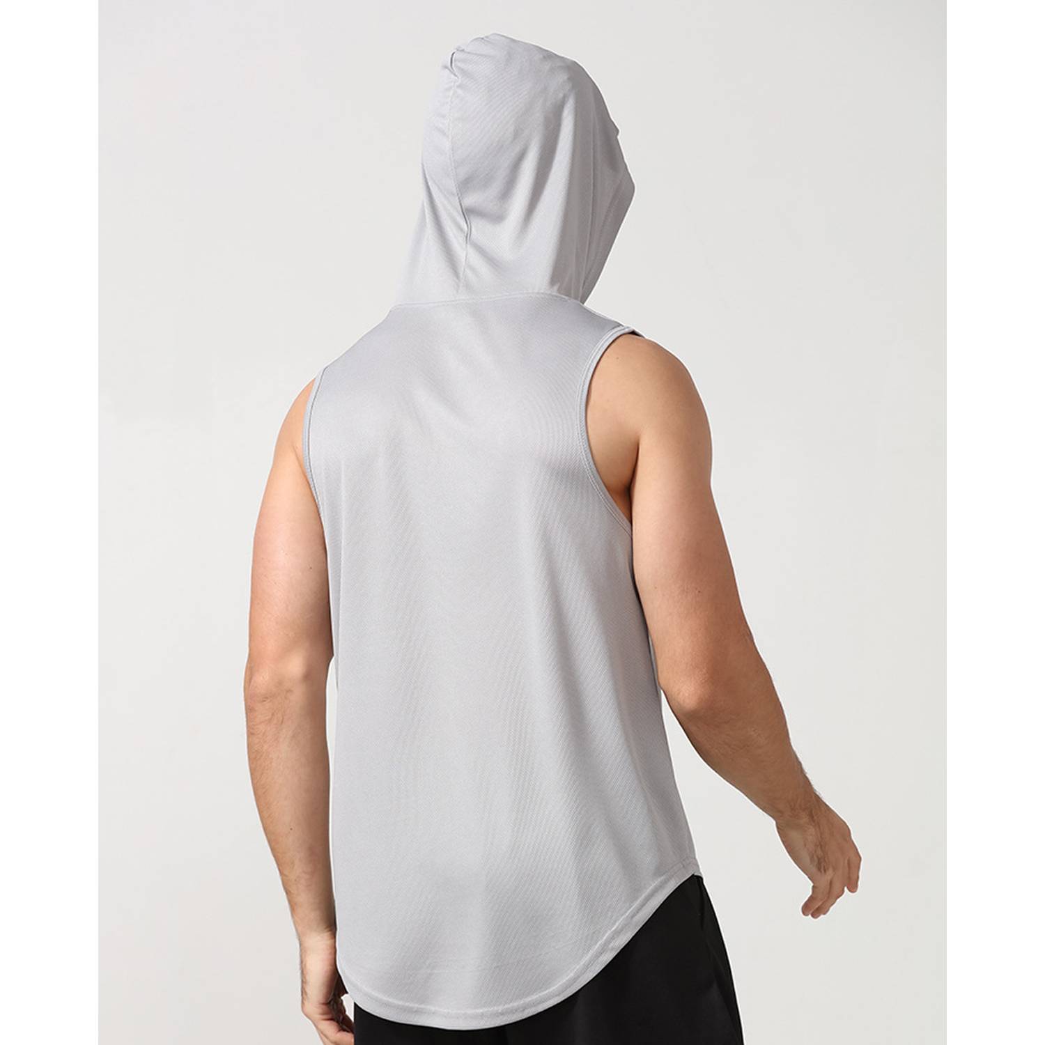 Quick Drying Loose Hooded Fitness Sport Vest 9