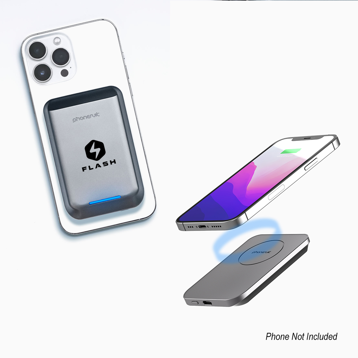 5,000mAh PhoneSuit® Mag Max Wireless Portable Pocket Charger & Battery Pack 2