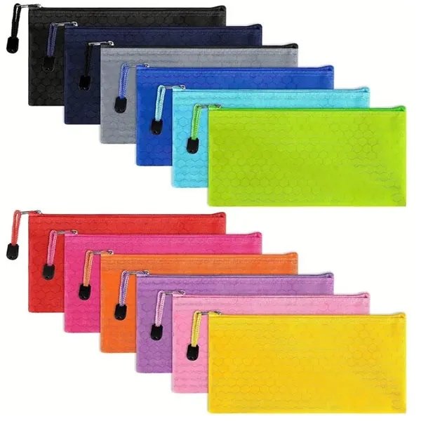 A6 Waterproof Oxford Zipper Pencil Pouch 13
