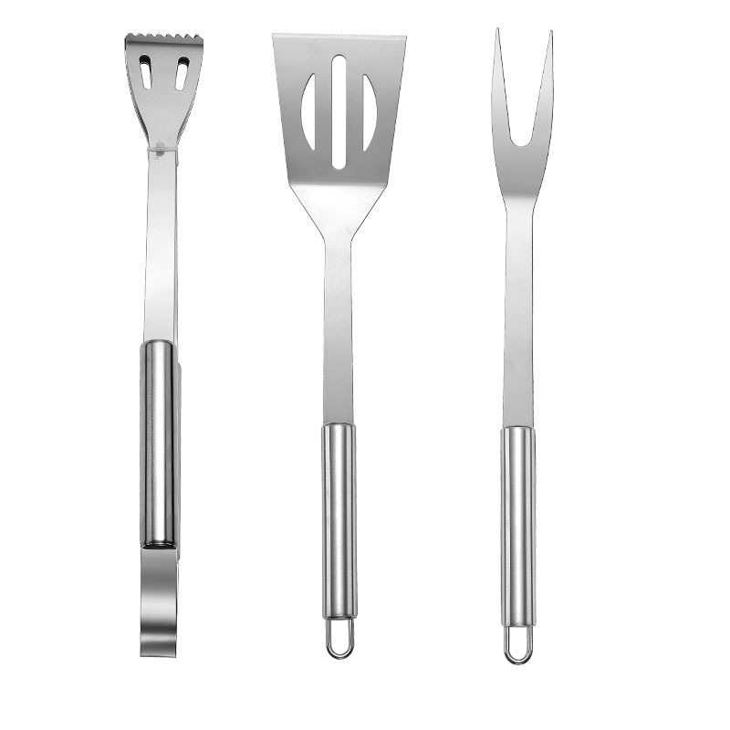 3-Piece Stainless Steel BBQ Grill Tool Set 4