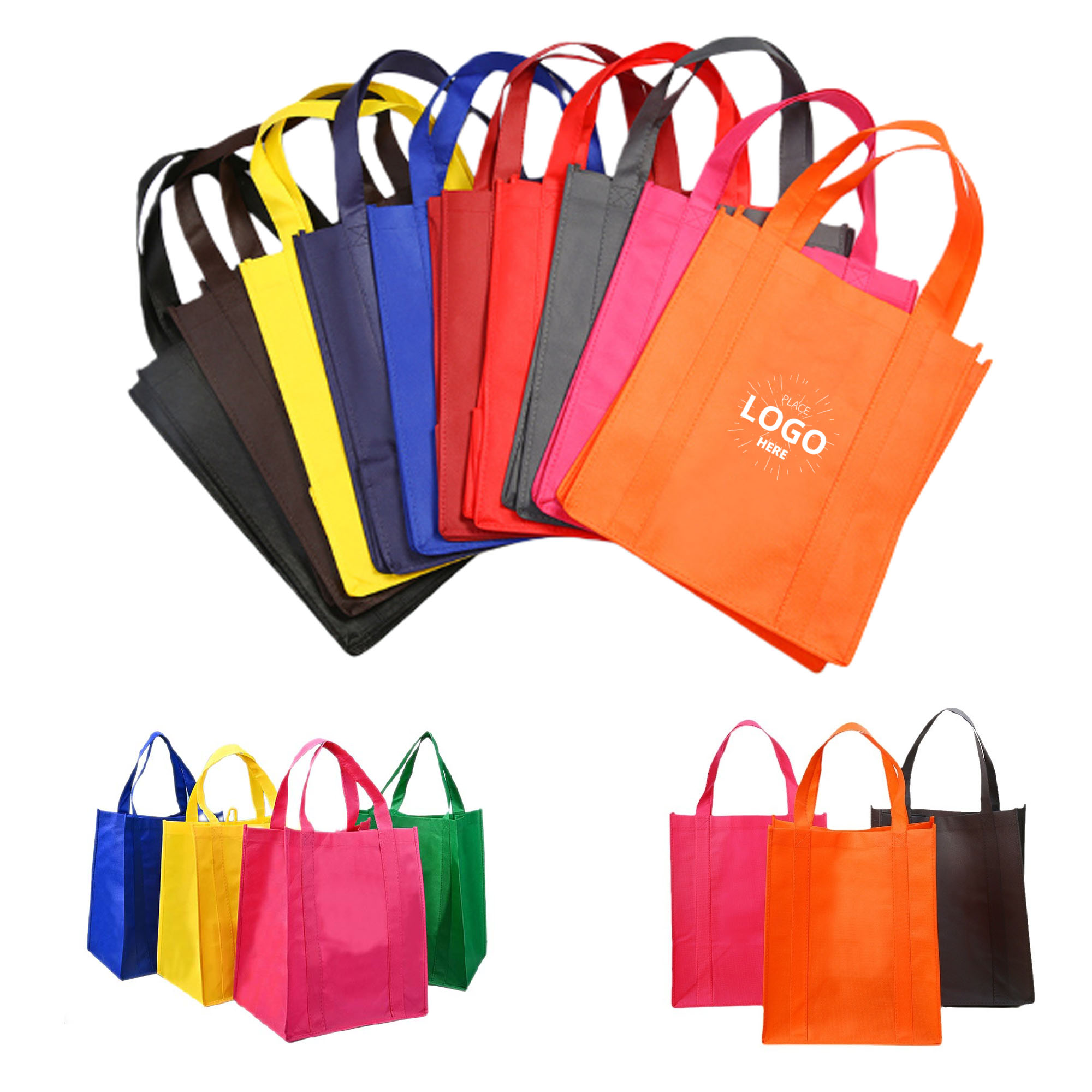 Non-Woven Shopper Tote with Plastic Stability Insert 1