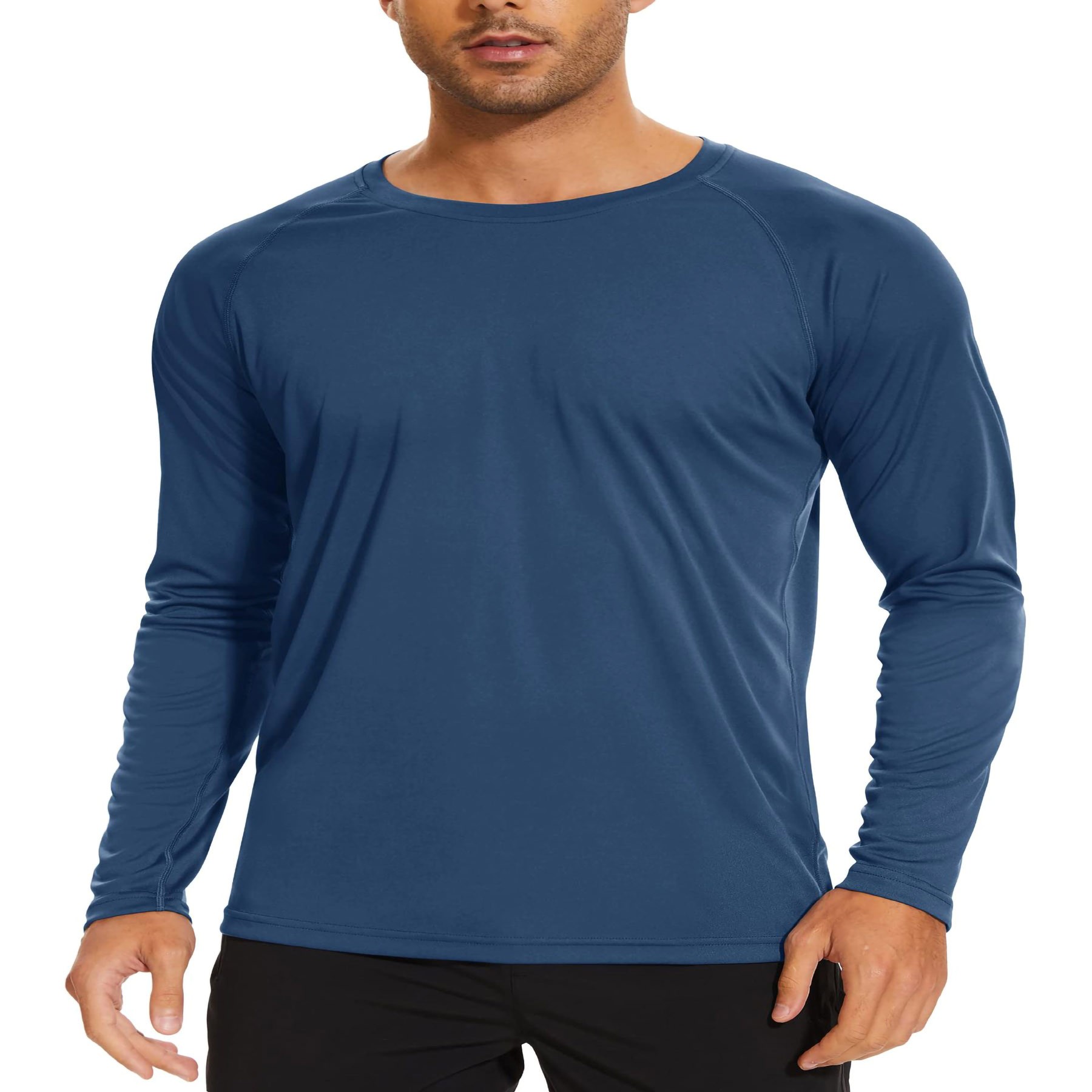 Men's Long Sleeve Ice Silk T-Shirt 2