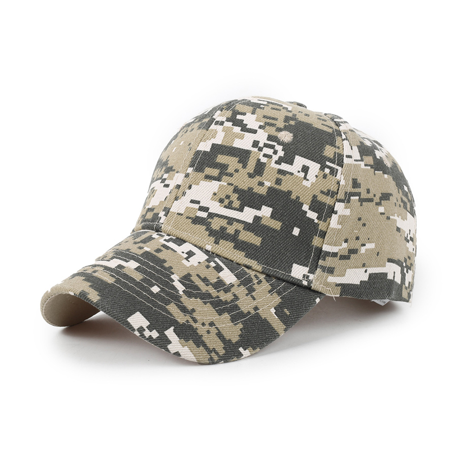 Stock Camo Polyester 6-Panel Baseball Cap 12