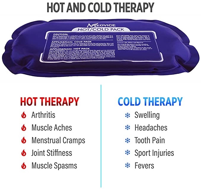 Ice Pack (3Piece Set) Reusable Hot and Cold Therapy Gel Wrap 10