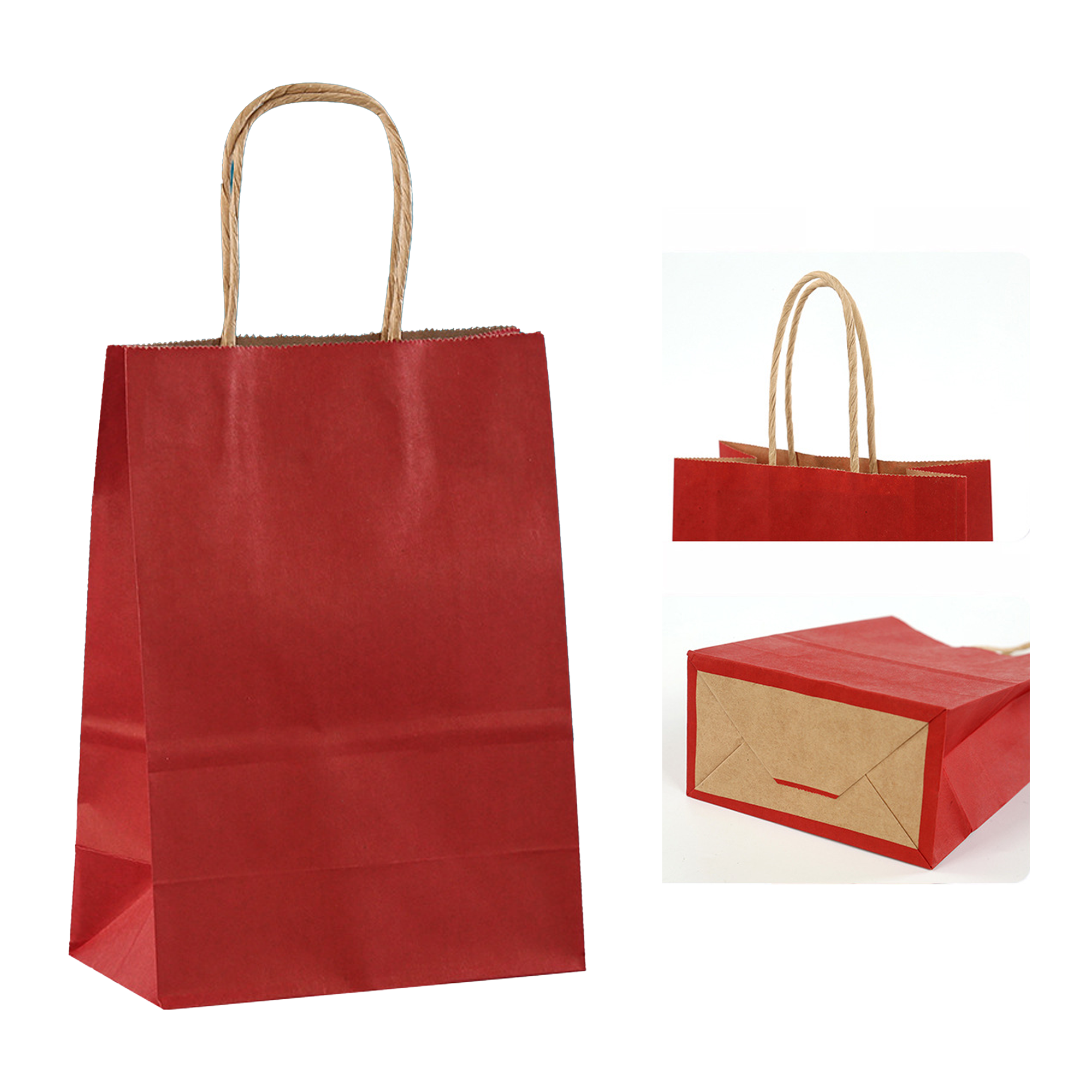 Custom Kraft Paper Bags for Gift Retail Party 3