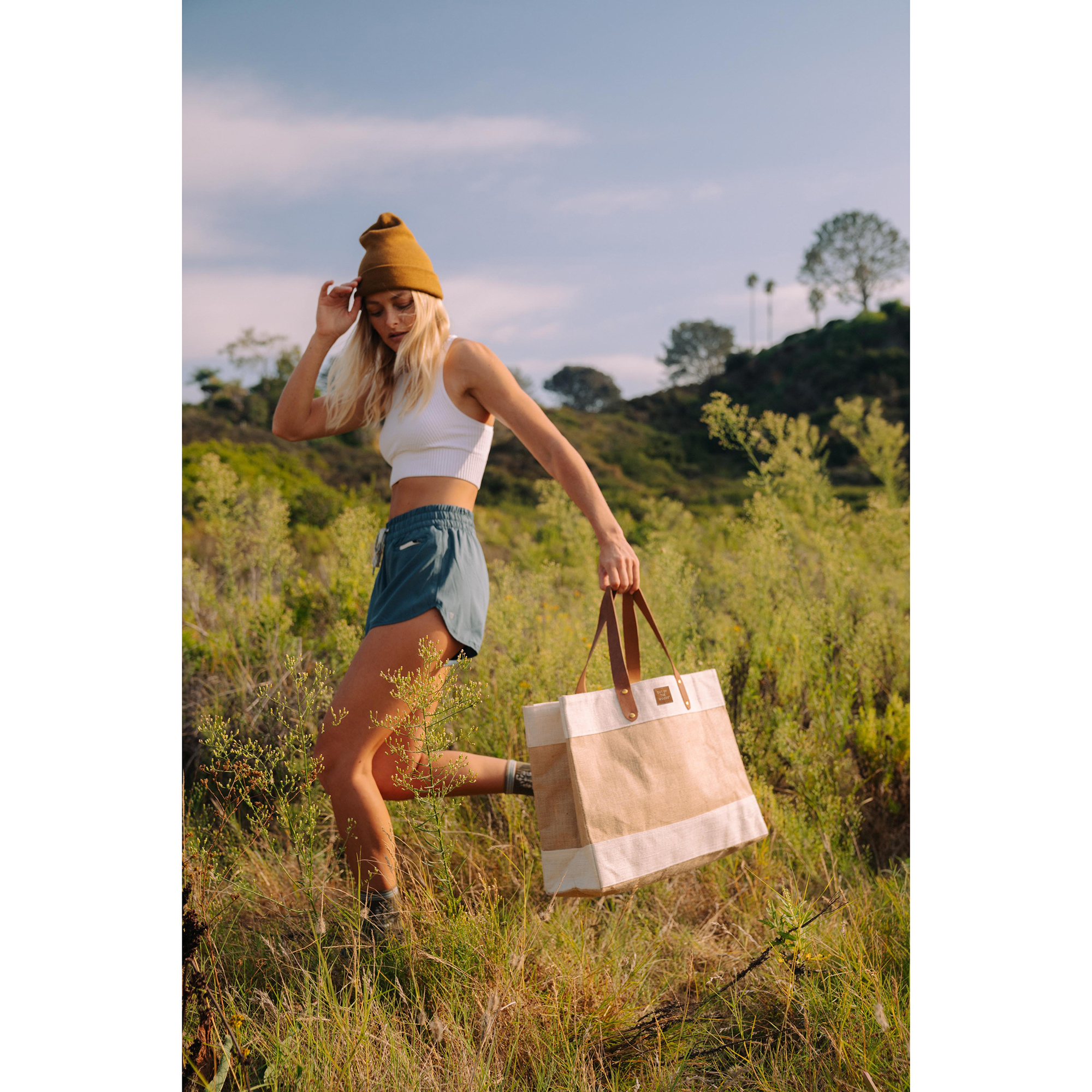 Out of the Woods® Jute Market Tote, custom tote bag with logo imprint 26