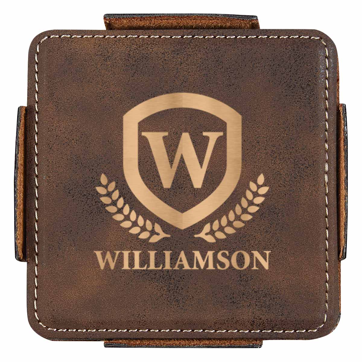 4-Piece Coaster Set With Holder 7