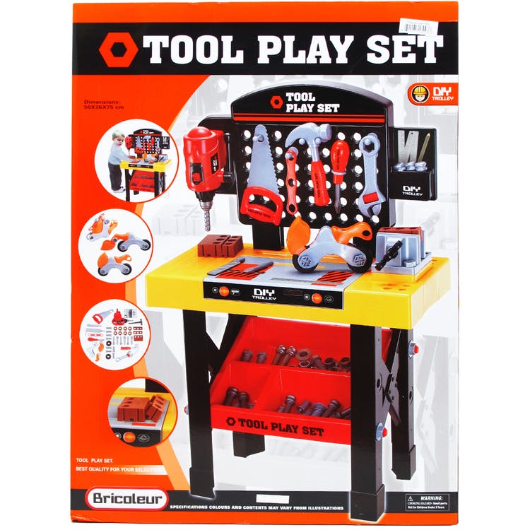 Tool Play Set with Work Bench 30" 2