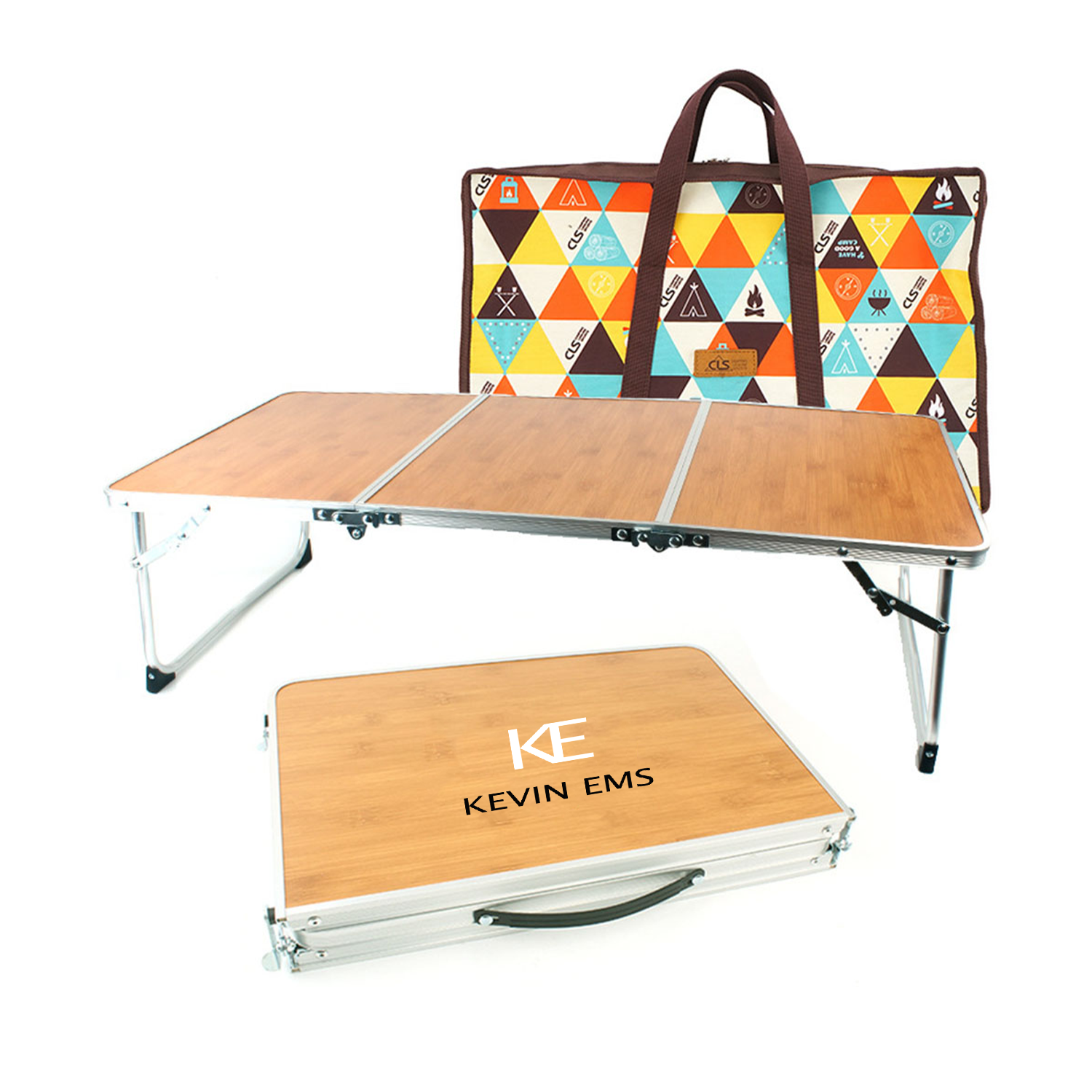 Outdoor wooden folding picnic table 2