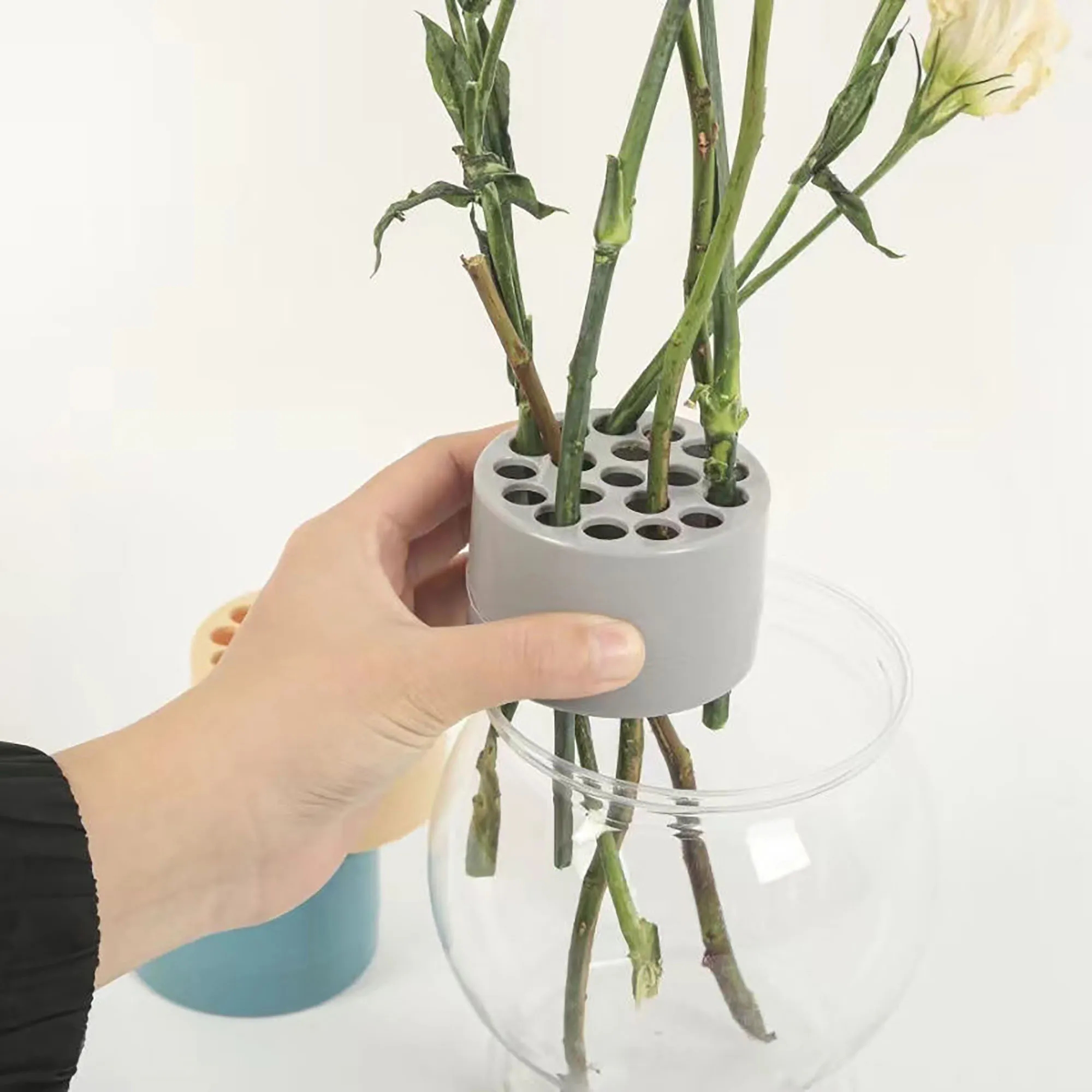 Plastic Flower Arranger With Logo For Planting 2