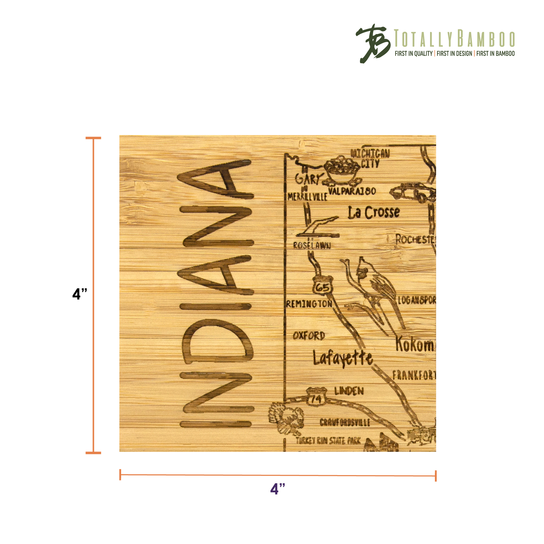 Indiana Puzzle Coaster Set 10