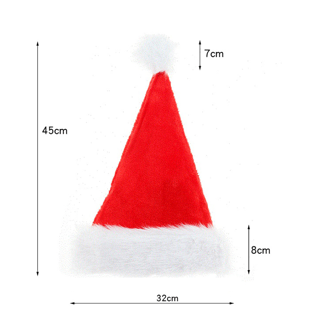 Christmas Thickened Santa Claus Plush Hat 2