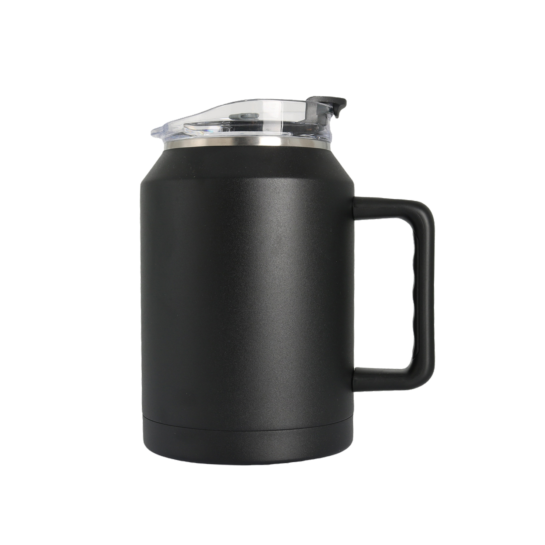 50 Oz. Stainless Steel Fitness Handle Mug with/ Twist Closure Lid, custom tumbler with logo imprint 7