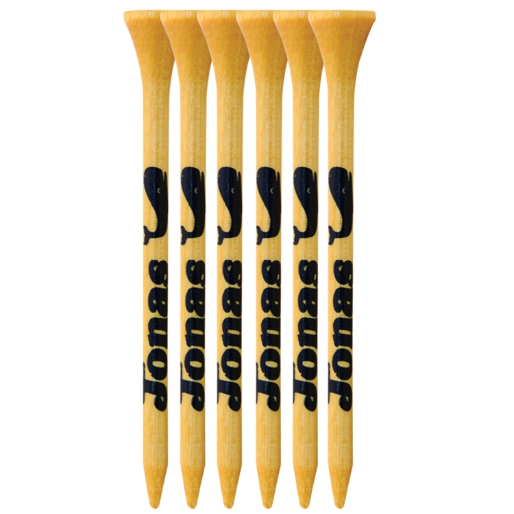 6 Pack of Bamboo Golf Tees ( 2 3/4")