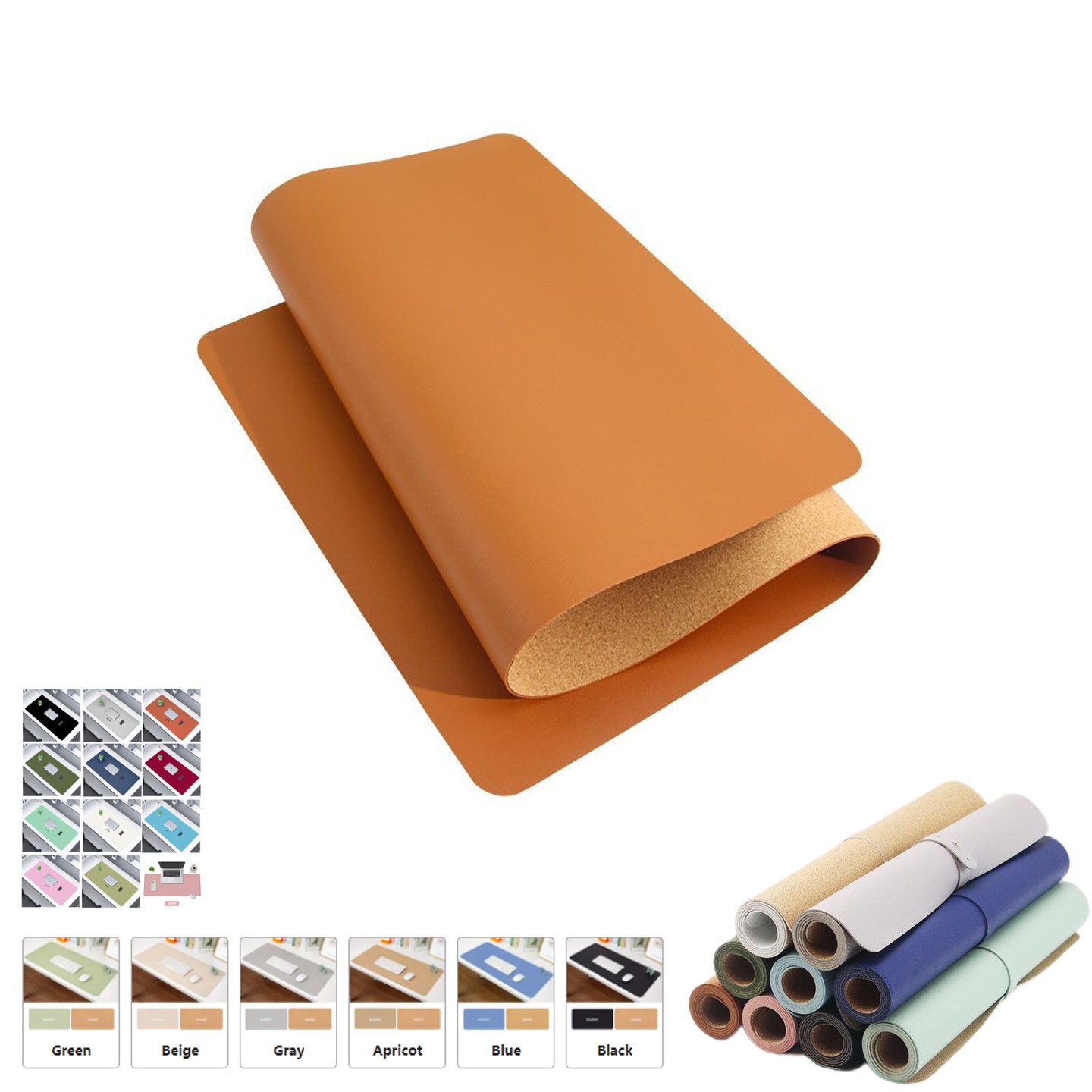 Double-sided Cork Desk Mouse mat 4