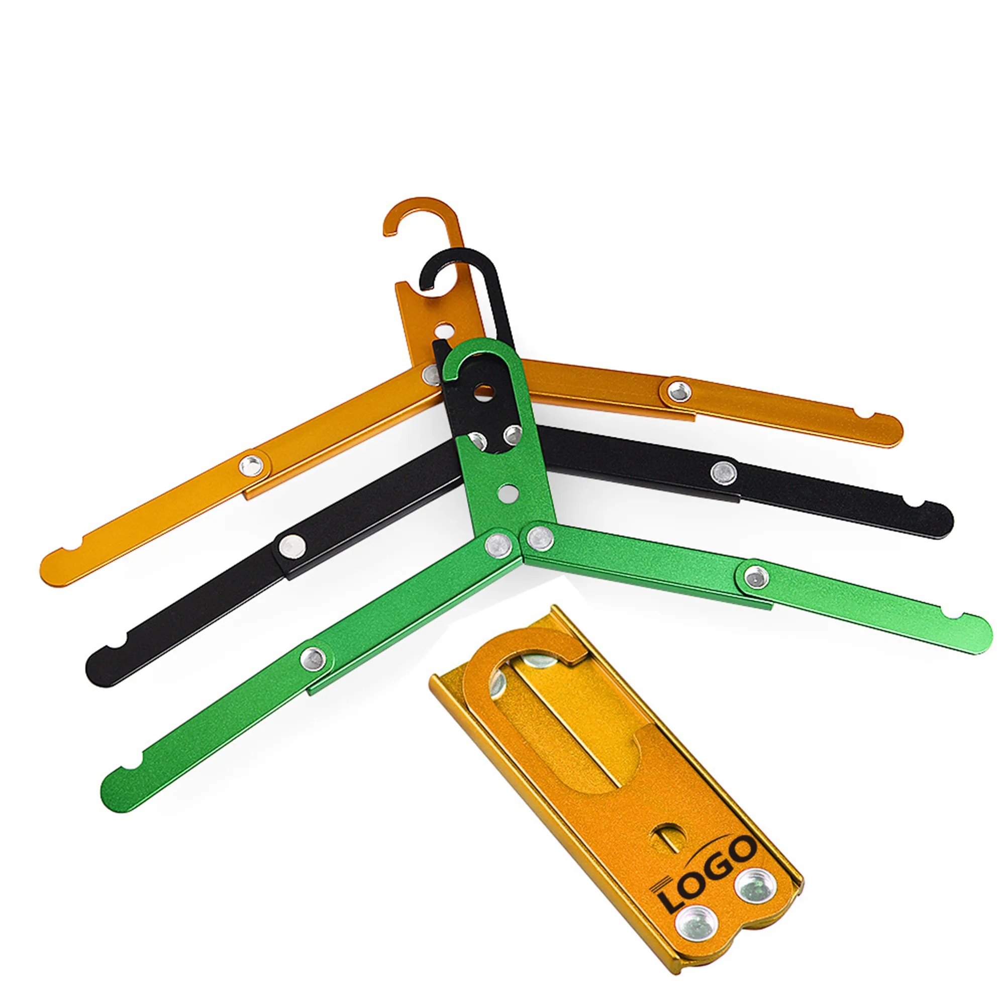Red Metal Foldable Travel Hanger 4