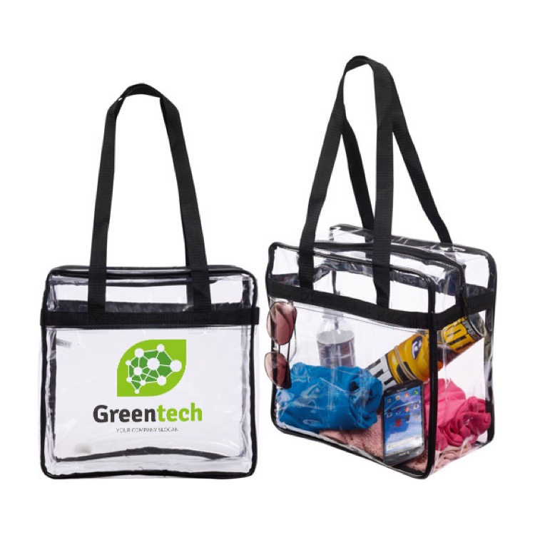 Gameday Clear Zip Shoulder Tote 2