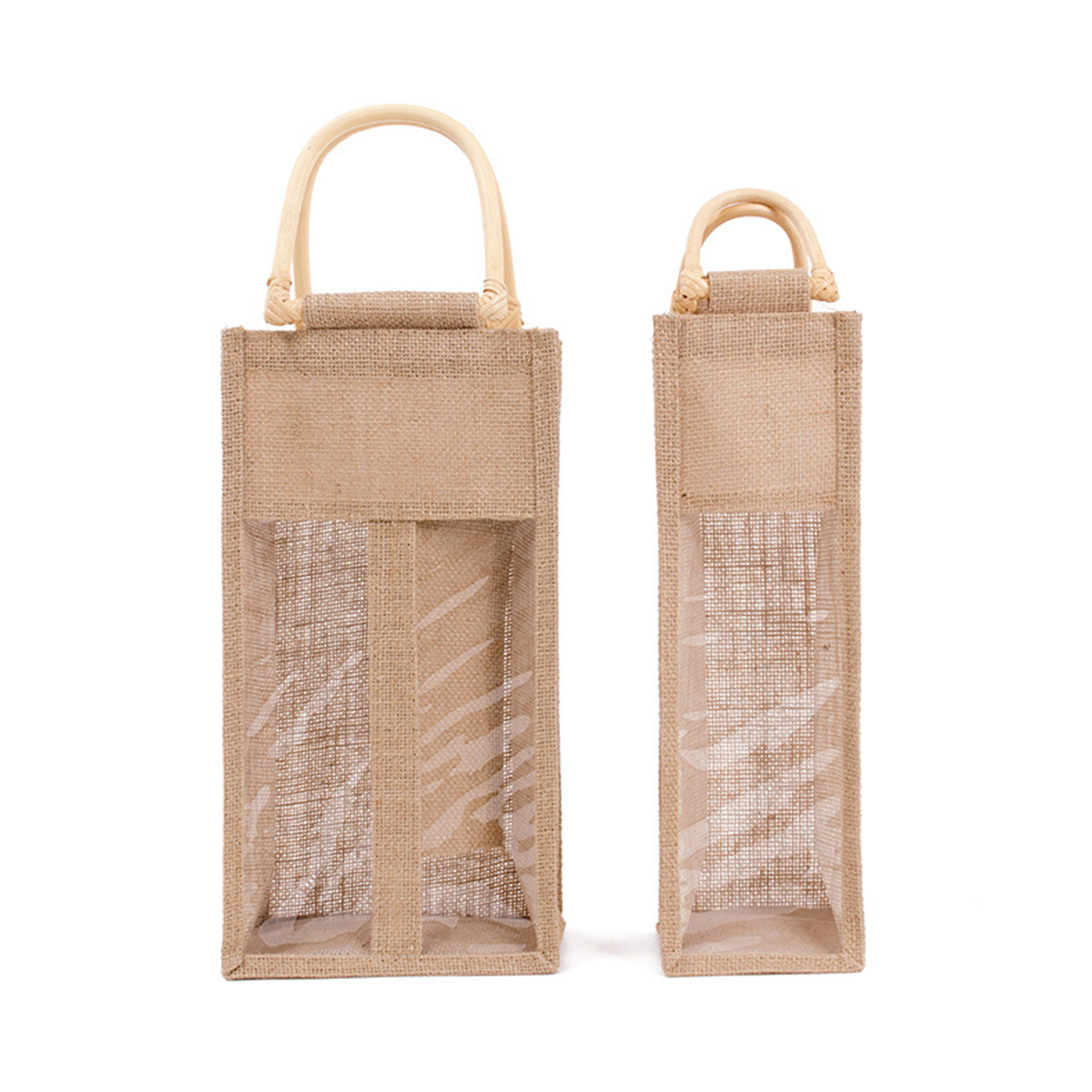Jute Vintage Red Wine Tote Bag 4