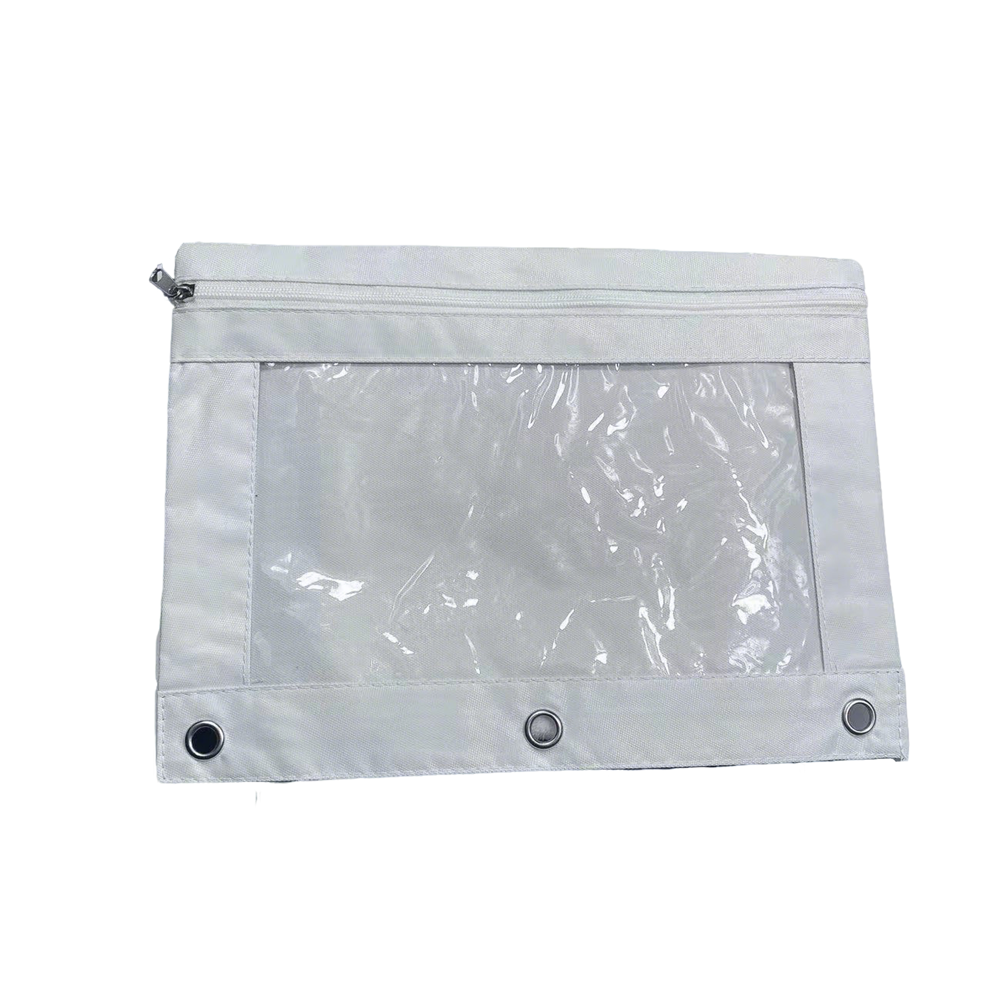Three Hole Zipper Pencil Pouch 7.1" x 9.8" 15