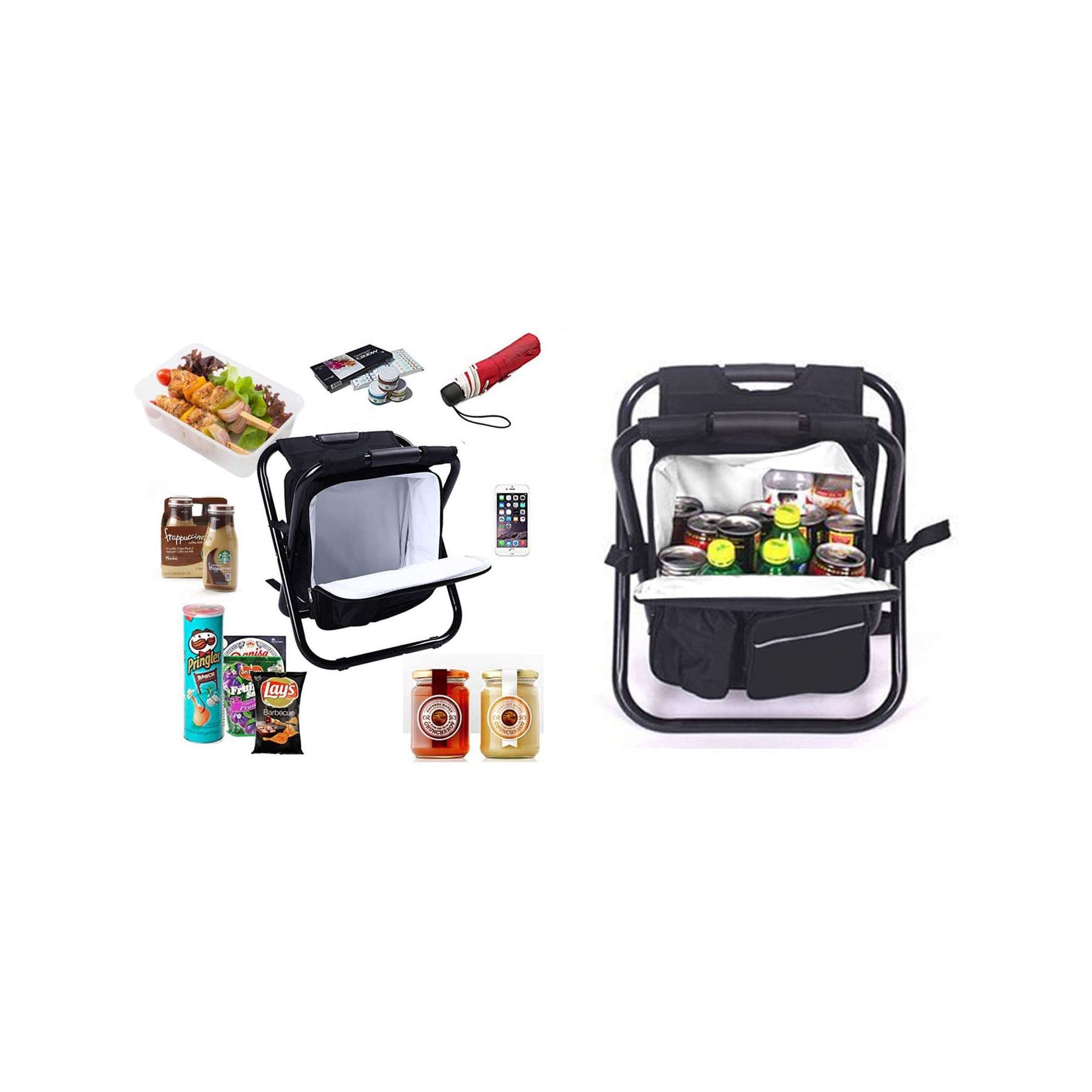 Backpack Folding Stool with Cooler Bag 4