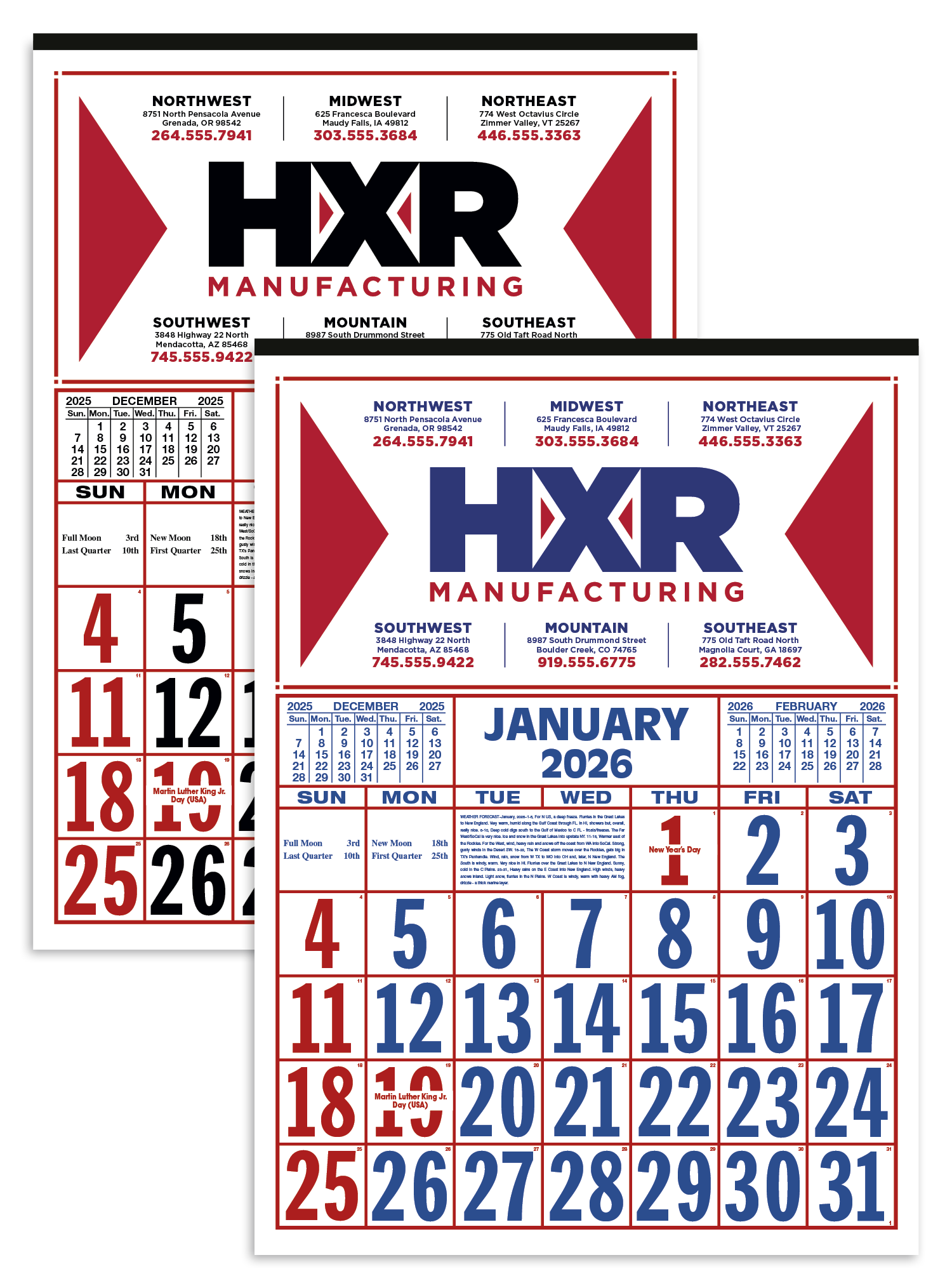 Skinner & Kennedy® Commercial 12-Sheet Calendar 17