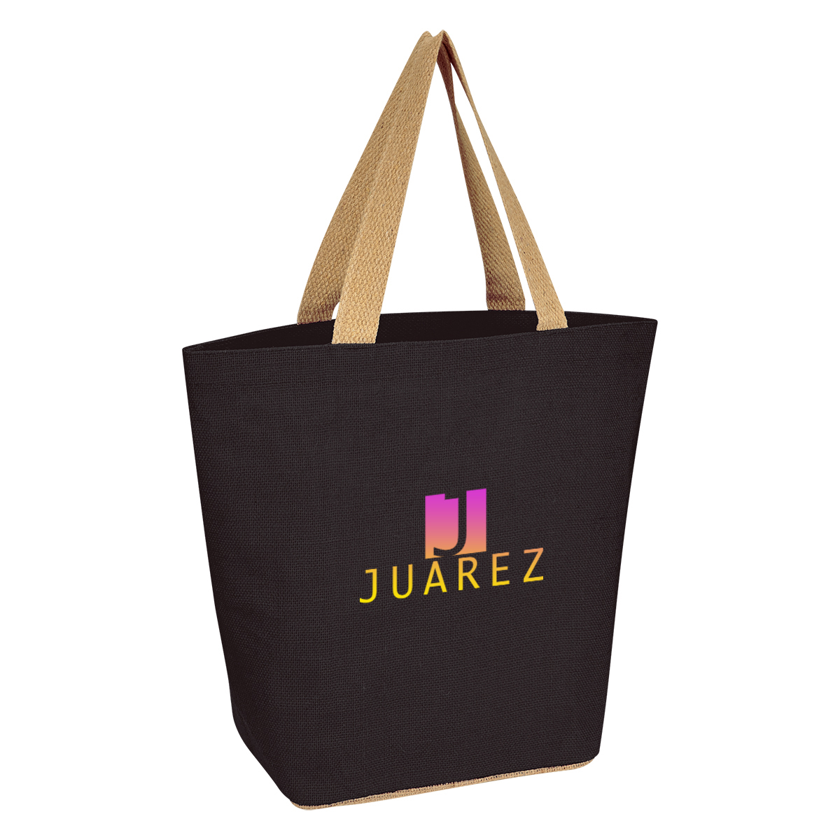 Marketplace Jute Tote Bag, custom tote bag with logo imprint 11